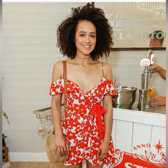 Topshop poppy ruffled wrap dress - Picture 1 of 11